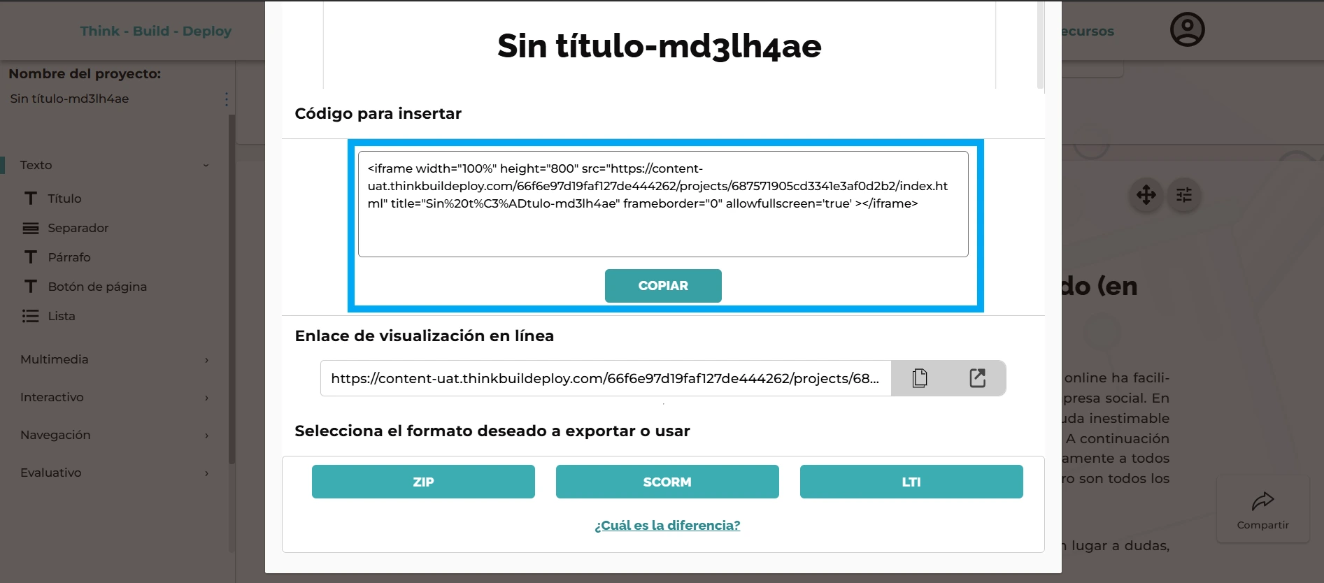 Embedded Code