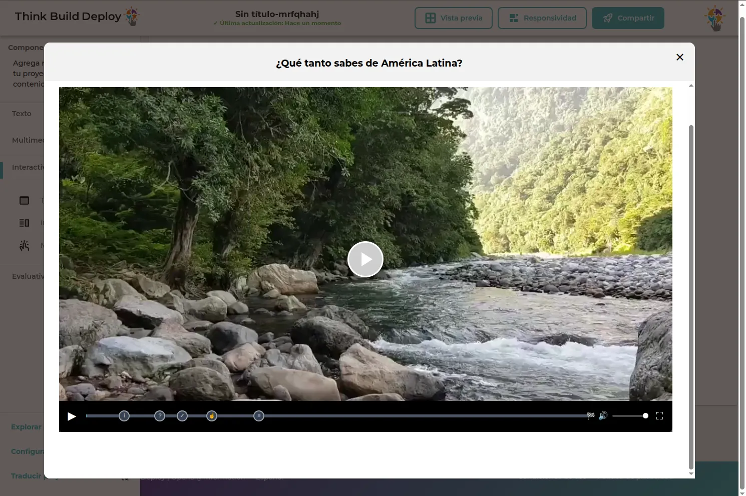 Video interactivo propio